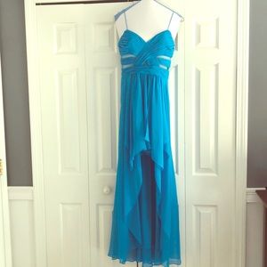 Beautiful blue high low dress